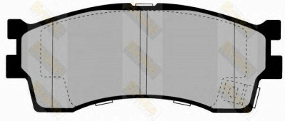 BRAKE ENGINEERING pa1352 -  Комплект тормозных колодок, дисковый тормоз